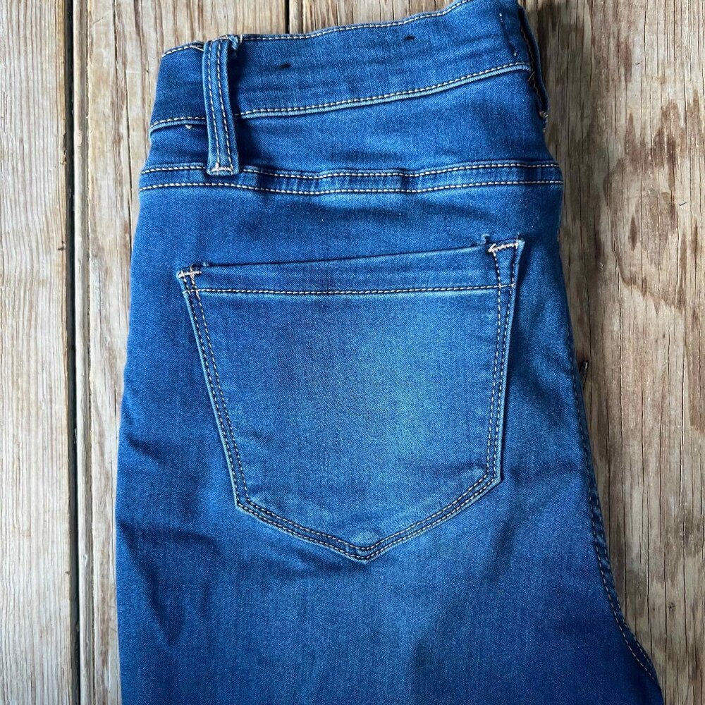 Nicole Miller Womens Blue Wash 5 Pocket Stretch SOHO High Rise Skinny Jeans Sz 4 - Picture 12 of 12